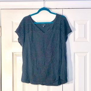 Lucky Brand Dark Blue Top